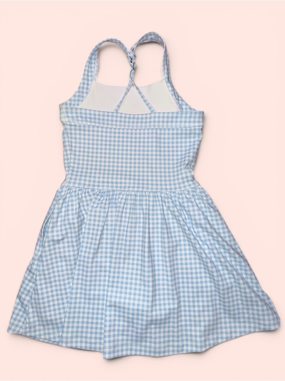 abercrombie kids Light Blue Gingham Halter Dress - Picture 2 of 4